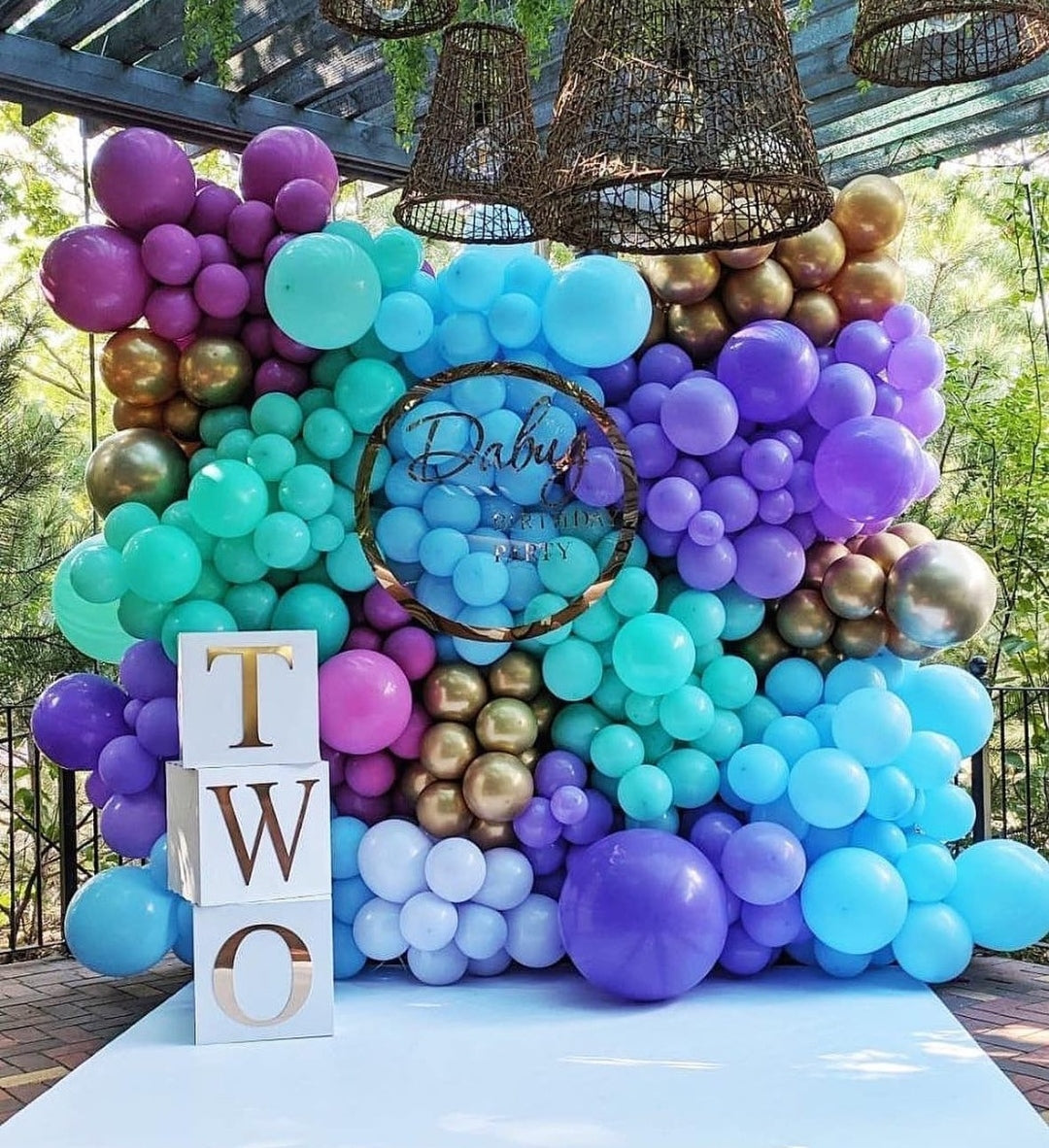 Colourful Birthday Balloons Photo Zone