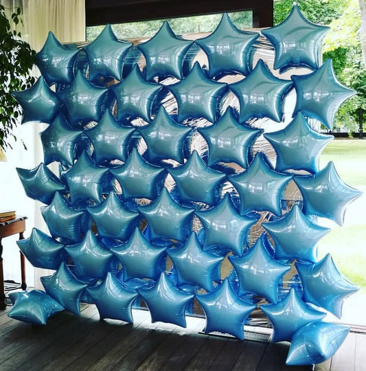Foil Star Balloons Wall
