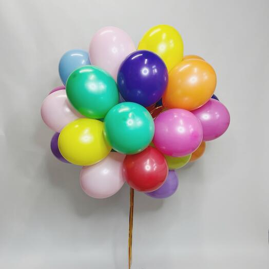 BEST WISHES MULTI COLOR BALLOONS BOUQUET
