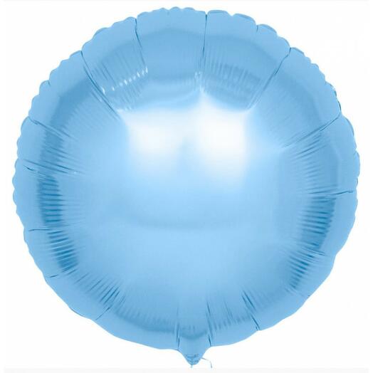 sky Blue round foil balloon