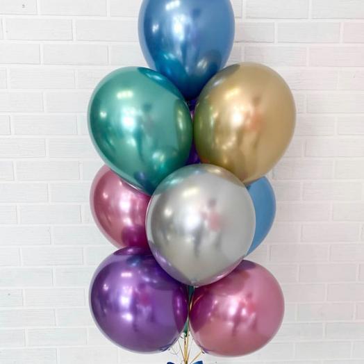 Chrome Balloons Bouquet