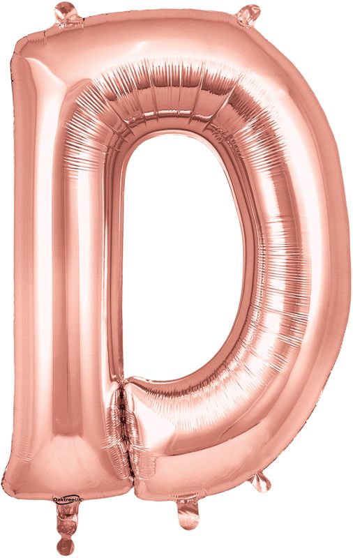 Rose Gold Letter D
