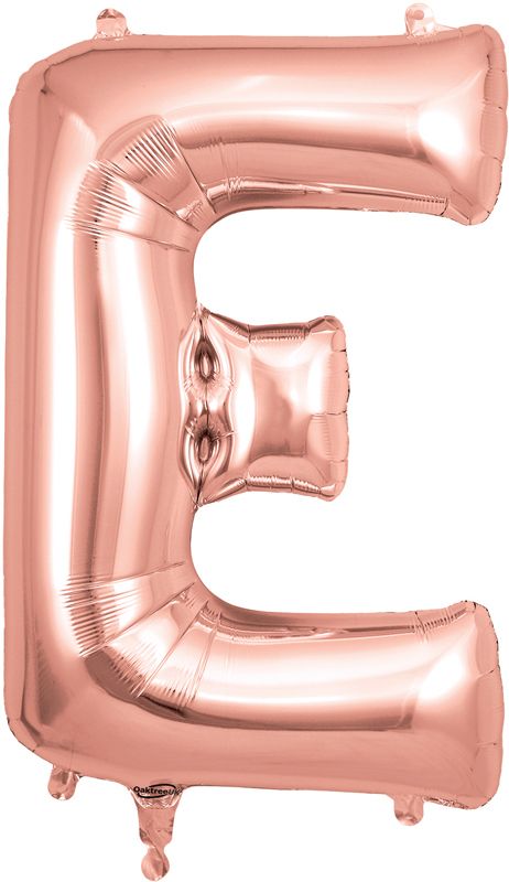 Rose Gold Letter E