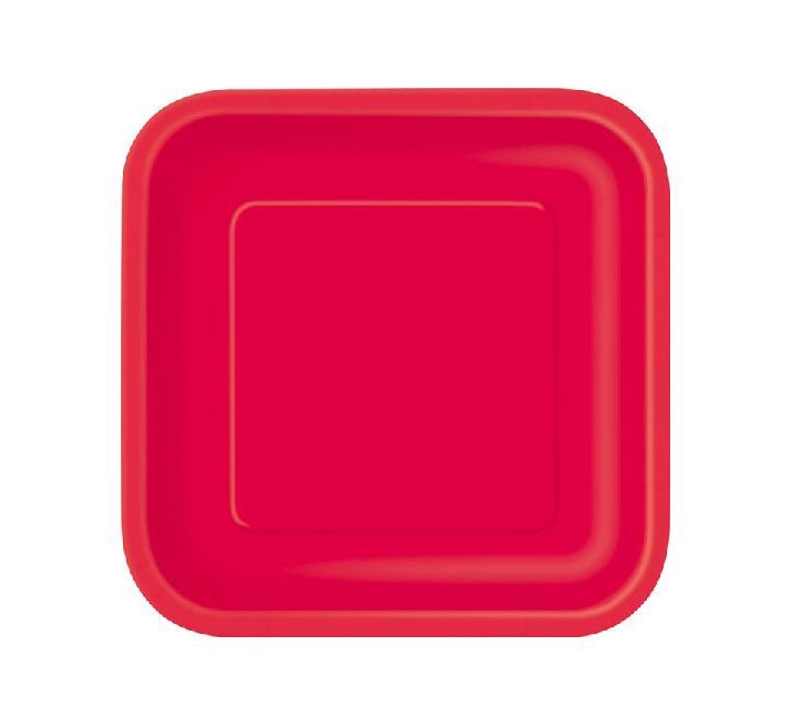 Red Paper Plate