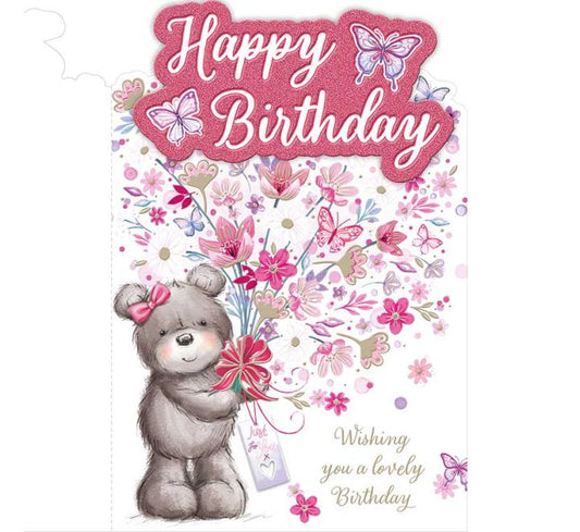 Happy Birthday Card Pink