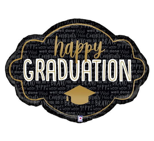 Happy Graduation Foil Balloon 18" with Helium