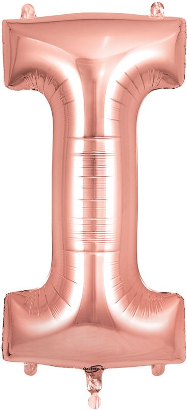 Rose Gold Letter I