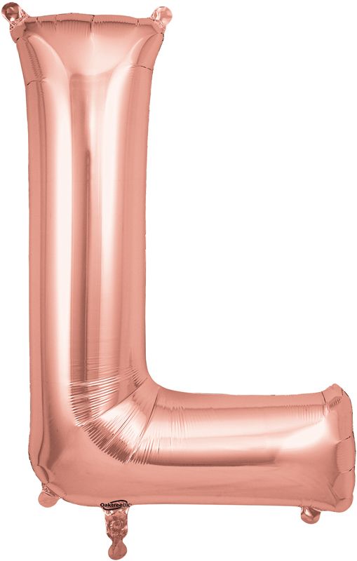 Rose Gold Letter L
