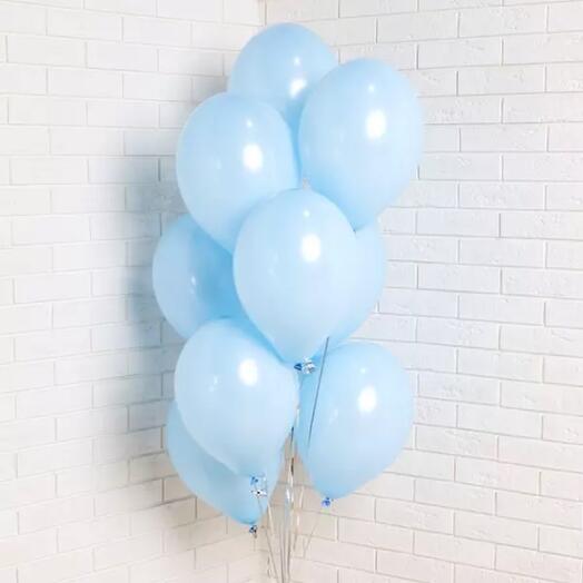 Light Blue Latex Balloons Bouquet