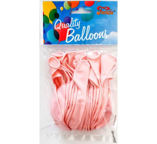 Light Pink Latex Balloons 12'' without Helium (Pack of 15)