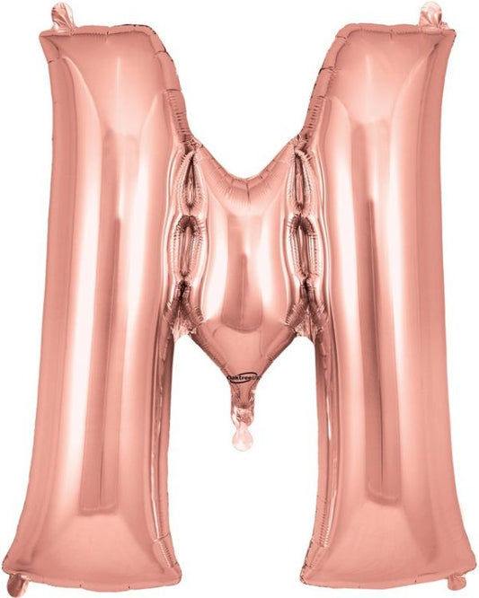 Rose Gold Letter M