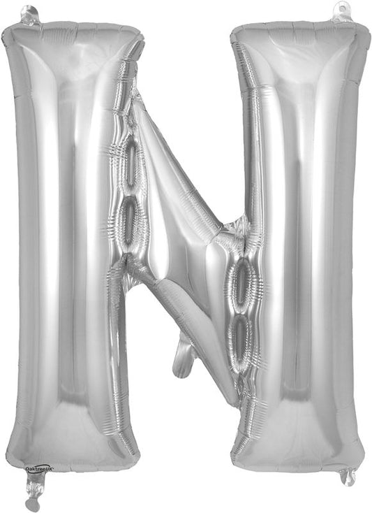 Silver N Letter