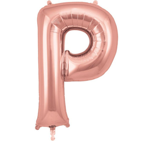 Rose Gold Letter P