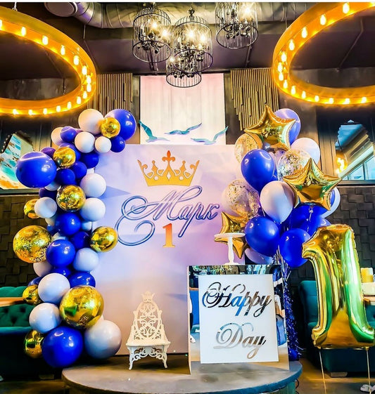 1st Birthday Balloons Arrangement