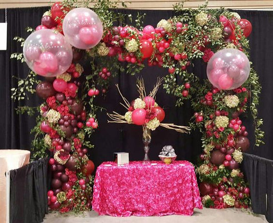 Balloons and Flowers Garland Photozone