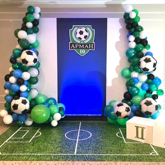 Football Birthday Balloons Arrangement