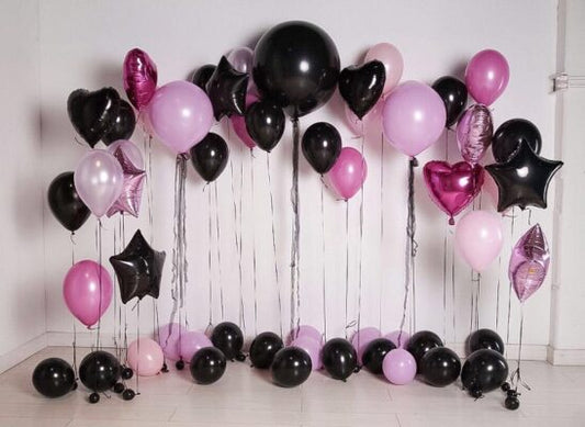 Pink and Black Birthday Combination
