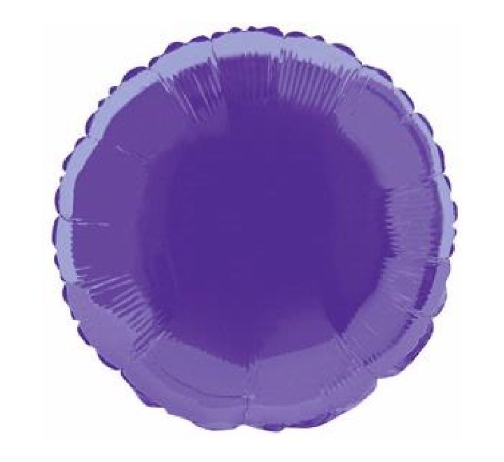 Purple round foil balloon