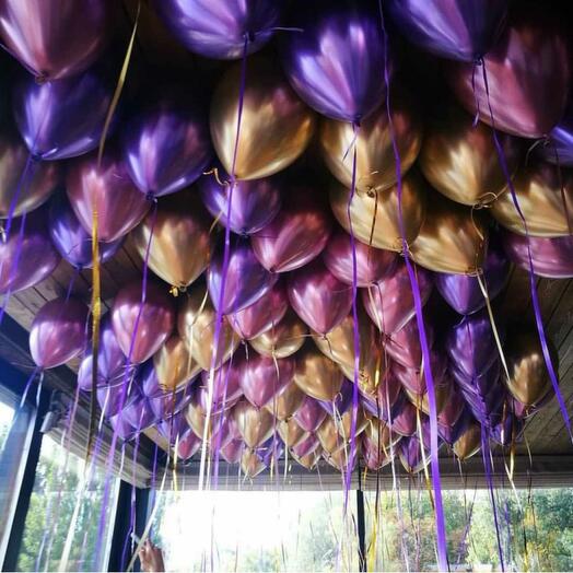 60 Ceiling helium balloons