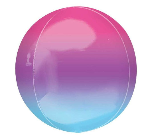 Rainbow Colour Round Shape Foil Balloon 18'' with Helium