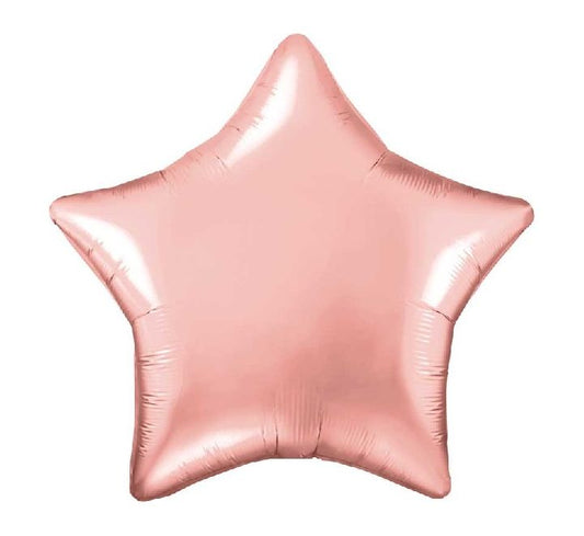 Rose Gold Star Foil Balloon 18'' with Helium
