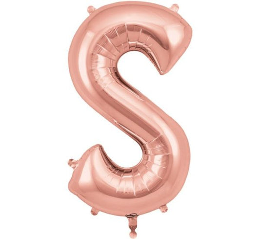 Rose Gold Letter S