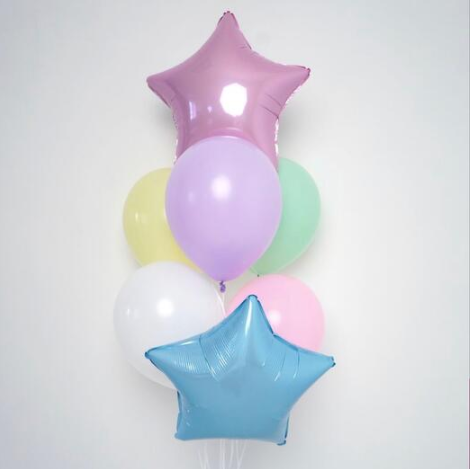 Latex Balloon with star foil balloon