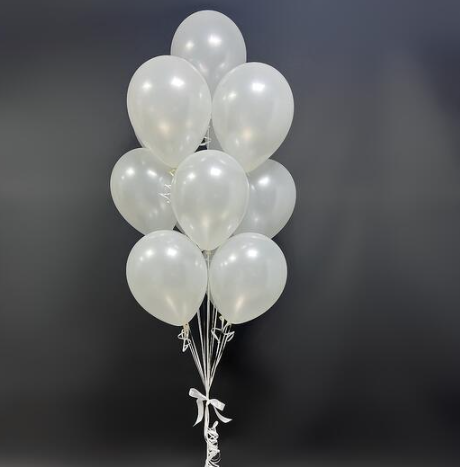 White Latex Balloons Bouquets