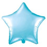 Sky Blue Star Foil Balloon 18'' with Helium