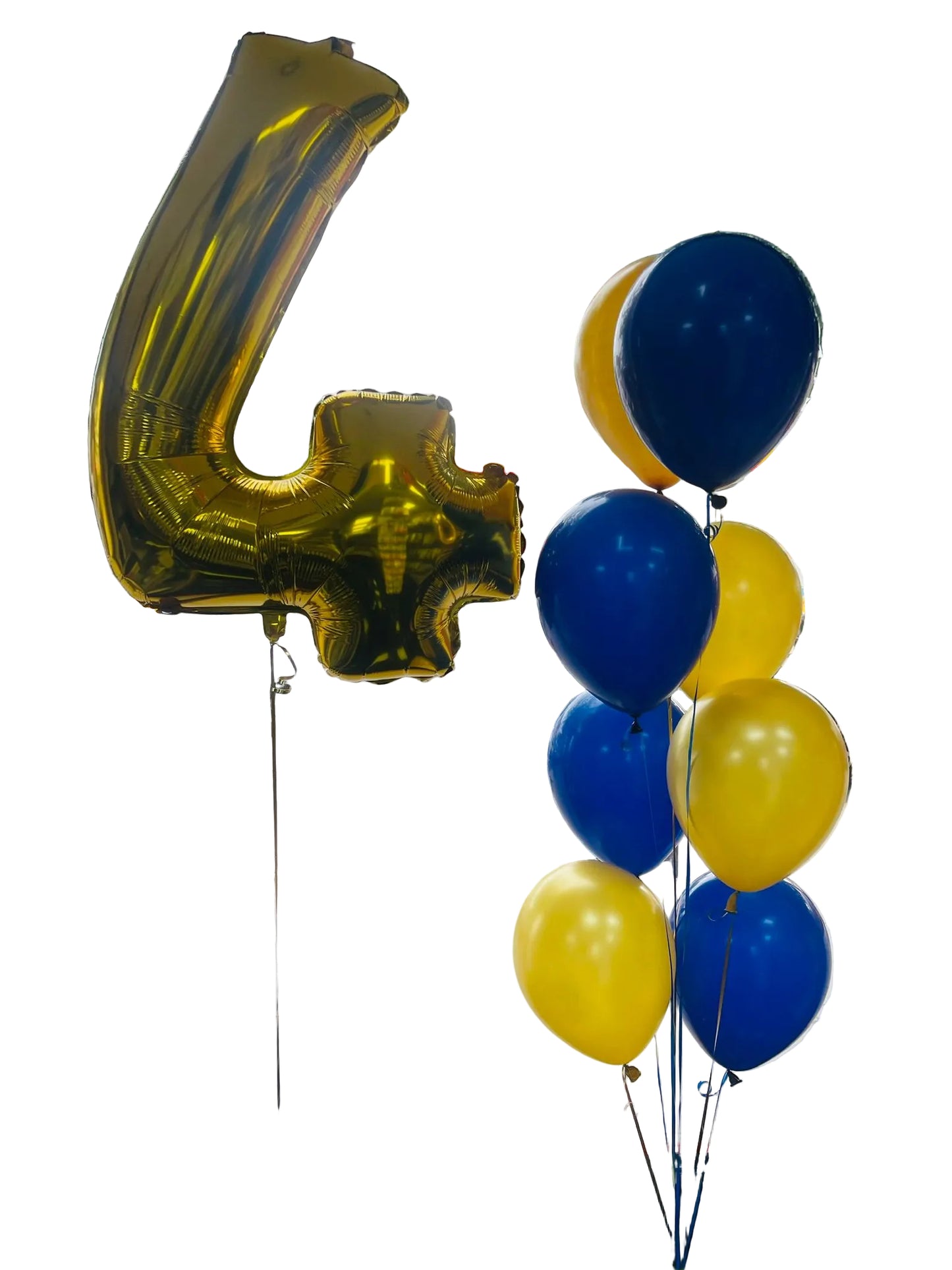 4 NUMBER FOIL AND LATEX BALLOONS BOUQUET