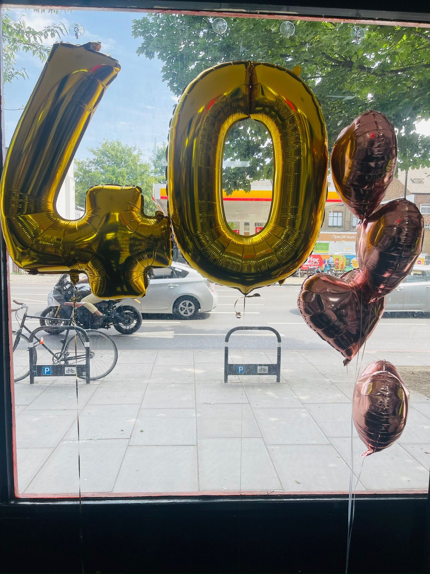 40 NUMBER AND FOIL BALLOON BOUQUET