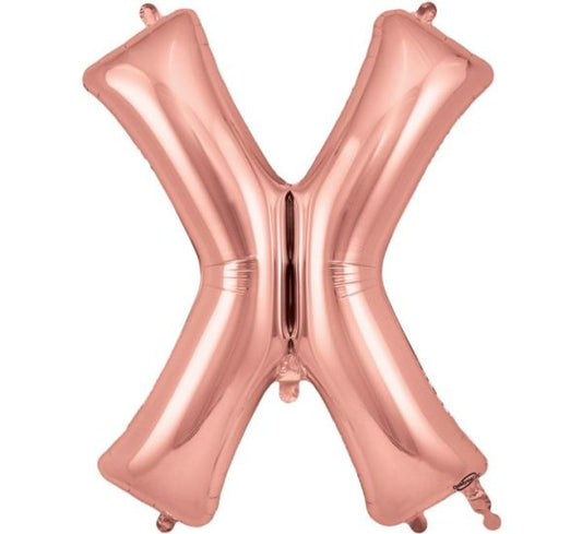 Rose Gold Letter X