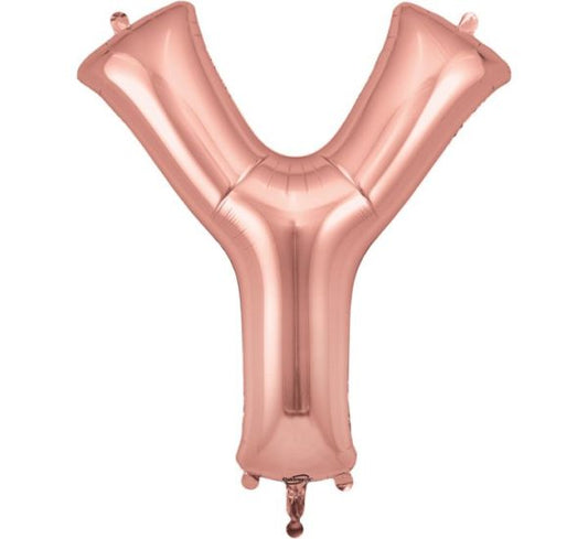 Rose Gold Letter Y