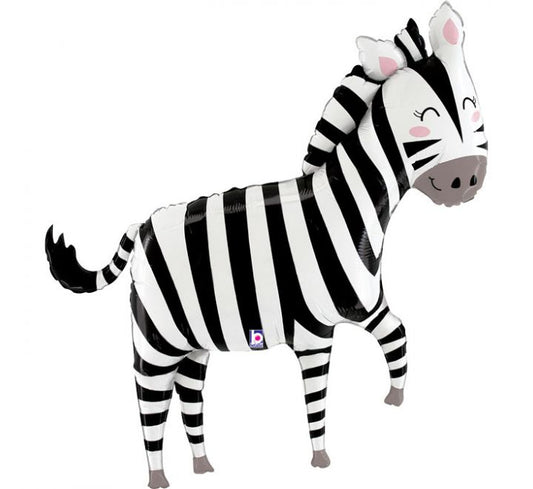 Zebra Foil Balloon 32'' with Helium