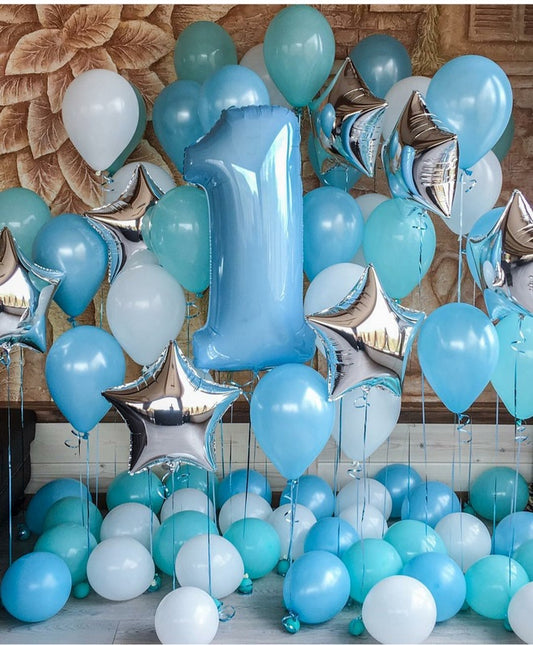 1st Birthday Balloons Arrangement