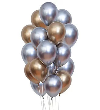 Chrome Latex Balloons Bouquet