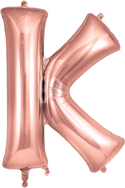Rose Gold Letter K