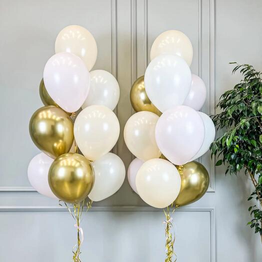 2 * Helium Balloon Bouquets with Weight.