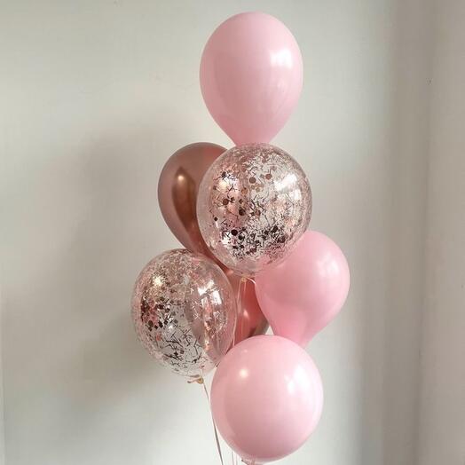 Pink Latex Balloons Bouquet