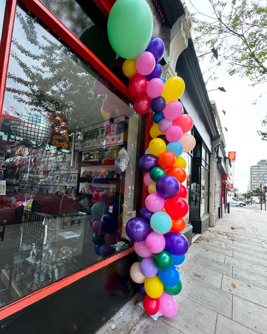 Multi-Colour Latex Balloons Pillar (Air Filled balloons)