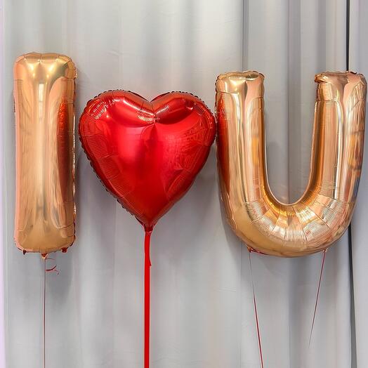 I Love You Foil Balloons