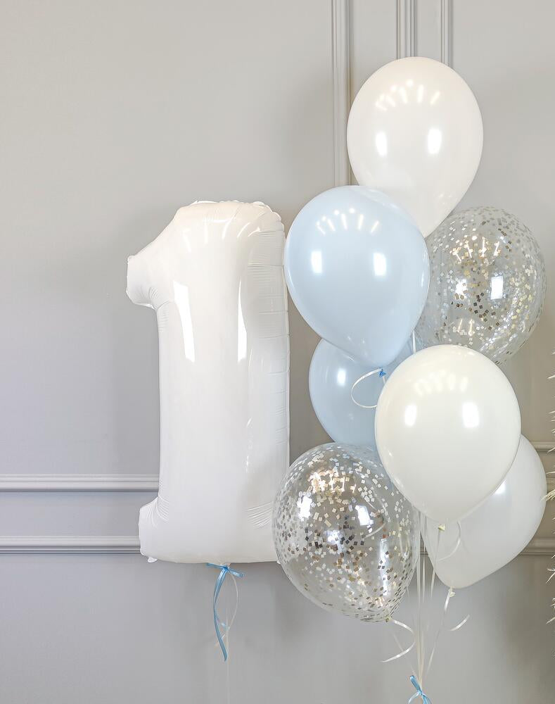 Number 1 Foil with Latex Balloons Bouquet – Balloons Shop London Islington