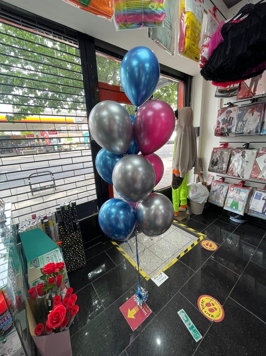 CHROME LATEX BALLOON BOUQUET