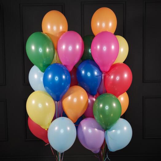 MULTI COLOUR LATEX BALLOON CLUSTER
