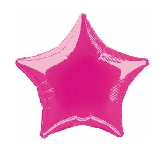 Pink star-shaped balloon