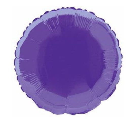 Purple round foil balloon