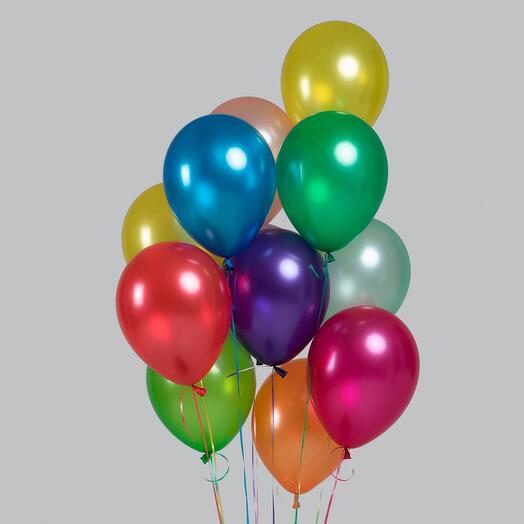 Rainbow Colour Latex Balloons.