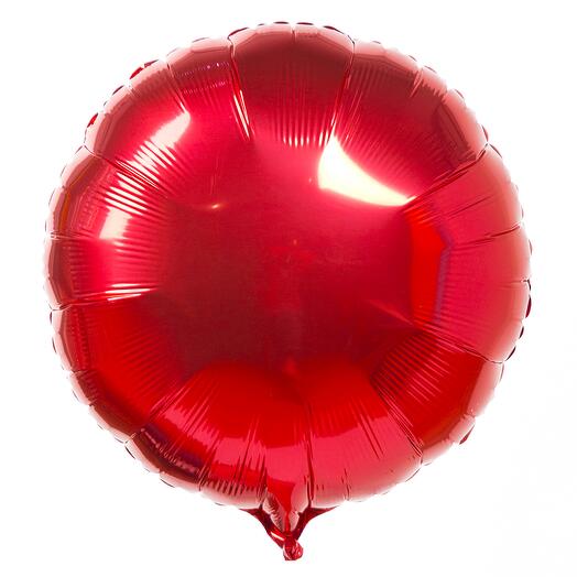 Red Round Foil Balloons