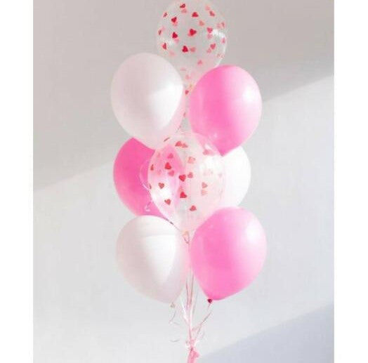 Latex Balloons and confetti balloons bouquet