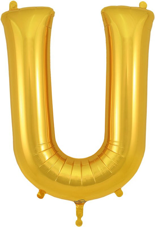 Gold U Letter